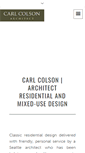 Mobile Screenshot of carlcolsonarchitect.com