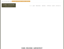 Tablet Screenshot of carlcolsonarchitect.com